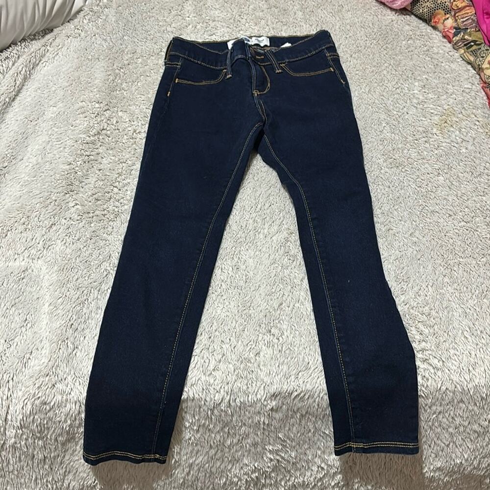 Old Navy Rockstar Jegging 7 euc Stretch cotton poly spandex blend deep blue euc